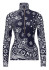 detail Dámsky rolák Goldbergh Toriko Ski Pully Bandana Paisley Blue