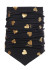 detail Dámsky nákrčník Goldbergh Kouki Neckwarmer Black/Gold