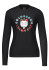 detail Dámske tričko Goldbergh Neko Long Sleeve Top Black