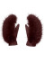 detail Dámske rukavice Goldbergh Hill Mittens Vino Rosso