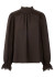 detail Dámska blúzka Marc Cain BC 51.18 W90 Blouse Seal Brown 697