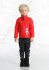 detail Detská mikina Poivre Blanc W18-1550-BBBY Fleece Sweater scarlet red2