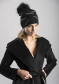 náhľad Dámska čiapka Granadilla Goux fur With Skiing FA Black