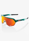 náhľad 100% S2 - Gloss Metallic Bora / Matte White - HiPER Red Multilayer Mirror Lens