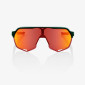 náhľad 100% S2 - Gloss Metallic Bora / Matte White - HiPER Red Multilayer Mirror Lens