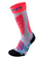 náhľad Detské podkolienky UYN Ski Junior – Light Grey/Coral Fluo 