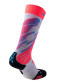 náhľad Detské podkolienky UYN Ski Junior – Light Grey/Coral Fluo 