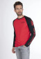 náhľad Pánské tričko Stockli Longsleeve WRT Red/Black