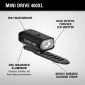 náhľad Predné svetlo Lezyne Mini Drive 400, červené/lesklé