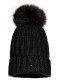 náhľad Goldbergh Una Beanie Real Pom Black
