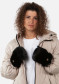 náhľad Dámske palčiaky Barts Fur Mitts Black