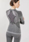 náhľad Dámske termotričko X-BIONIC® Merino Shirt LG SL Wmn B343 – Black/Grey/Magnolia