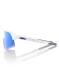 náhľad Slnečné okuliare 100% S3 – Matte White / HiPER Blue Multilayer Mirror Lens