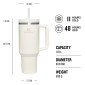 náhľad Stanley Quencher H2.O FlowState Tumbler 1180 ml Cream Tonal