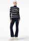 náhľad Dámsky sveter Goldbergh Mimi Long Sleeve Knit Sweater Breton Stripe Blue/Cream