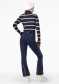 náhľad Dámsky sveter Goldbergh Mimi Long Sleeve Knit Sweater Breton Stripe Blue/Cream