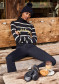 náhľad Dámsky sveter Goldbergh Mimi Long Sleeve Knit Sweater Breton Stripe Blue/Cream