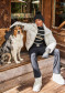 náhľad Dámsky sveter Goldbergh Mimi Long Sleeve Knit Sweater Breton Stripe Blue/Cream
