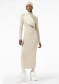 náhľad Dámske šaty Goldbergh Mireille Long Sleeve Knit Dress Champagne