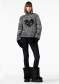náhľad Goldbergh Aimee Long Sleeve Knit Sweater Black/Cream
