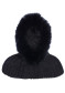 náhľad Goldbergh Naomi Hooded Scarf Faux Border Black