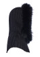 náhľad Goldbergh Naomi Hooded Scarf Faux Border Black
