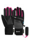 náhľad Dětské rukavice Reusch Travis GORE-TEX® Junior - black/black melange/pink glo