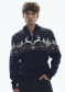 náhľad Dale of Norway Dale Christmas Masc Sweater C Navy Offwhite Redrose