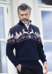 náhľad Dale of Norway Dale Christmas Masc Sweater C Navy Offwhite Redrose