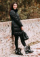 náhľad Dámske zimné topánky Nis 2115403/4 Scarponcino Pelle Stamp. Black/Pelliccia Volpe