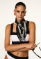 náhľad Šál Goldbergh Atlas Scarf Black
