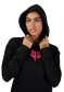 náhľad Fox W Fox Head Fleece Po Black/Pink