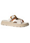 náhľad Dámske šľapky Nis GEMMA/1 Ciabattone Pelle/Fibbia Off-White/Oro