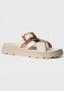 náhľad Dámske šľapky Nis GEMMA/1 Ciabattone Pelle/Fibbia Off-White/Oro