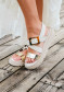 náhľad Nis MIRANDA/1 Sandalo Pelle/Fibbia Off-White/Oro