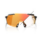 náhľad Slnečné okuliáre 100% Korbin-Gloss Metallic Black-Orange Flash Mirror Photochromic