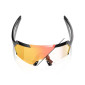 náhľad Slnečné okuliáre 100% Korbin-Gloss Metallic Black-Orange Flash Mirror Photochromic