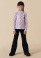 náhľad Poivre Blanc Mia-Jrgl/M Base Layer Shirt Monogram Purple