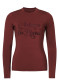 náhľad Dámske funkčné tričko Goldbergh Francesca Long Sleeve Tee Vino Rosso
