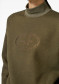 náhľad Dámska mikina Goldbergh Sizzle Turtle Neck Sweater Dark Olive Lurex Melange