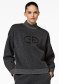 náhľad Dámska mikina Goldbergh Sizzle Turtle Neck Sweater Black Lurex Melange