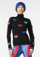 náhľad Dámsky sveter Goldbergh Bacio Long Sleeve Knit Sweater Black