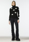 náhľad Dámsky sveter Goldbergh Bacio Long Sleeve Knit Sweater Black/White