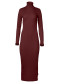 náhľad Dámske šaty Goldbergh Mireille Long Sleeve Knit Dress Vino Rosso