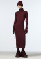 náhľad Dámske šaty Goldbergh Mireille Long Sleeve Knit Dress Vino Rosso