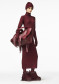náhľad Dámske šaty Goldbergh Mireille Long Sleeve Knit Dress Vino Rosso