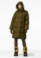 náhľad Dámska páperová bunda Goldbergh Chaleur Jacket Dark Olive  