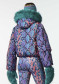 náhľad Dámska bunda Goldbergh Lucinda Ski Jacket Faux Border Snake Turchese