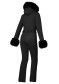 náhľad Dámska kombinéza Goldbergh Angele Ski Suit Faux Border Black
