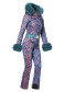 náhľad Dámska kombinéza Goldbergh Zafira Ski Suit Faux Border Snake Turchese